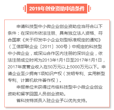 申請(qǐng)深圳市2019年創(chuàng)業(yè)資助需要滿足哪些條件？